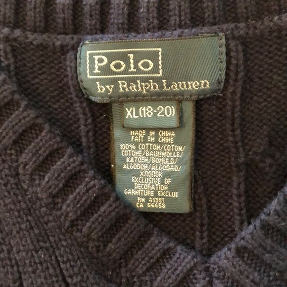 Polo sporty dark blue men’s vest - Picture 3 of 3